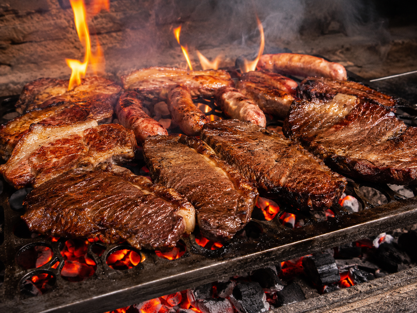 Churrasco na brasa