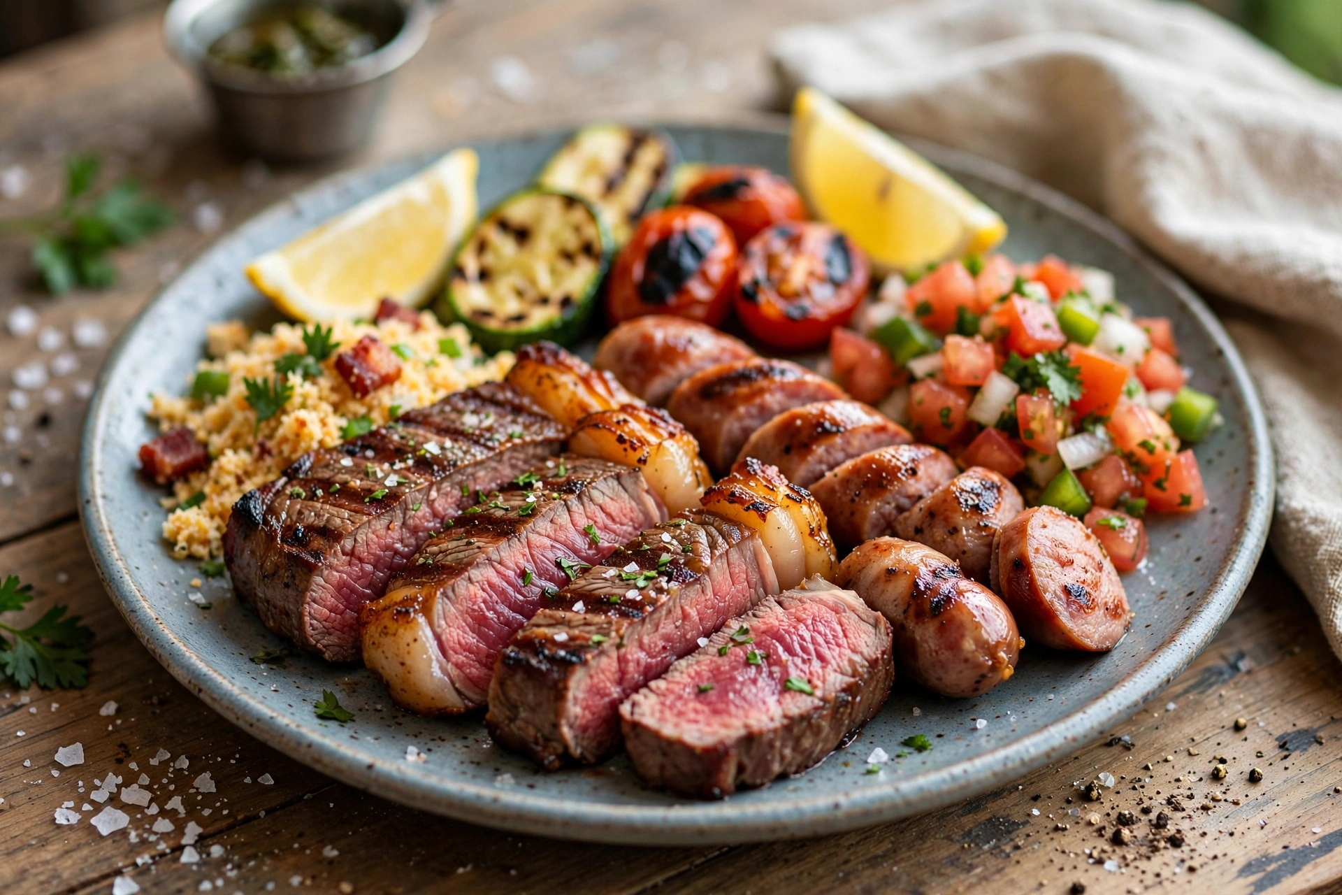 Churrasco na brasa